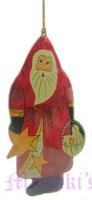 Santa shaped Christmas hanging - click here for large view